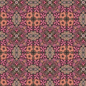 Y2K Mandala Flower Kaleidoscope Bubble Gum Pink