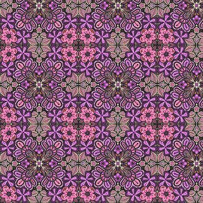 Y2K Mandala Flower Kaleidoscope Magenta