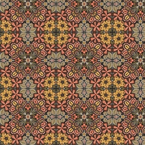 Y2K Mandala Flower Kaleidoscope Salmon Pink