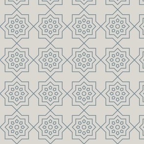 Geometric Pattern: Mahsa: Bluestone