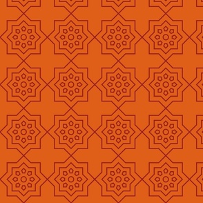 Geometric Pattern: Mahsa: Blood Orange