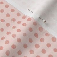Puce watercolour spots on rose quartz textured background small 6” repeat