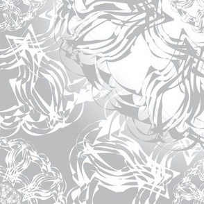 Dazzling Floral Symmetrical — Subtle Gray