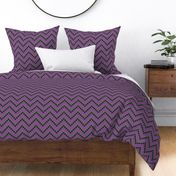 Pink, black, purple and green pixel chevron - Large scale