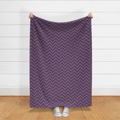 Pink, black, purple and green pixel chevron - Large scale