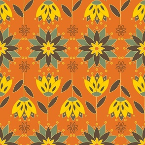 Boho Flowers on carrot - main  - xl