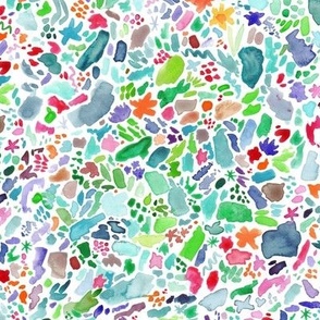 Watercolour Spring Shapes
