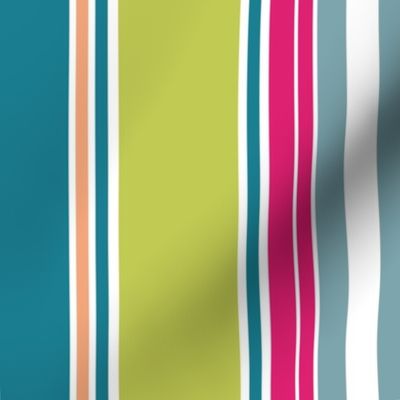 Modern Blossom-Stripe Coordinate