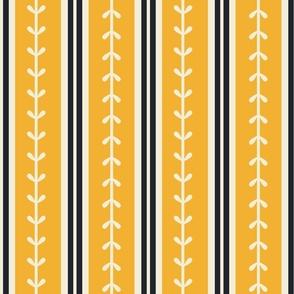 dreamy stripes cream yellow large scale