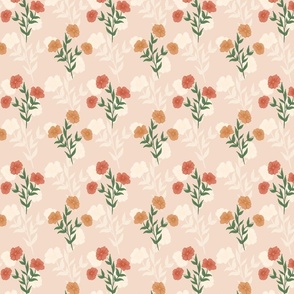Grandma Floral Tapestry Peach Large