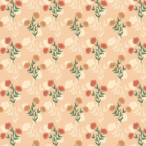 Grandma Floral Tapestry Apricot Large