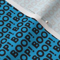 Boop! - black on blue - LAD22