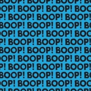 Boop! - black on blue - LAD22