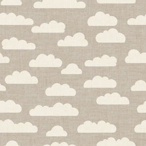 Clouds Dove Grey Linen