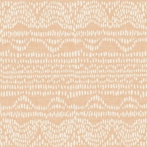Dripping Dots Coral Linen
