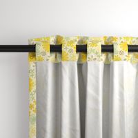 Boho Sunshine Floral in yellow XL scale by Pippa Shaw