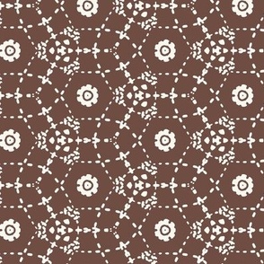 Boheme - Bohemian Geometric Brown Off-White Regular Scale