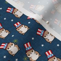 (small scale) Patriotic Hamsters -  dark blue - LAD22