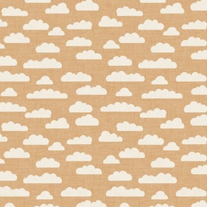 Clouds Tawny Linen