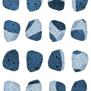 loving stones in blue