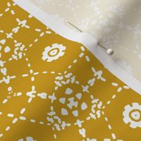 Boheme - Bohemian Geometric Goldenrod Yellow White Regular Scale