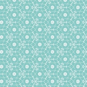 Boheme - Bohemian Geometric Light Aqua White Small Scale