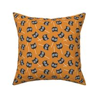 Black Cat Lollipops - Cute Halloween Suckers - vintage orange - LAD22