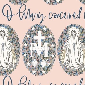 Miraculous medal fabric