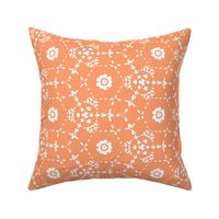 Boheme - Bohemian Geometric Orange Peach White Large Scale