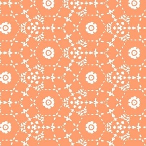 Boheme - Bohemian Geometric Orange Peach White Regular Scale