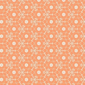 Boheme - Bohemian Geometric Orange Peach White Small Scale