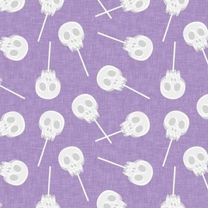 skull lollipops - light purple - LAD22
