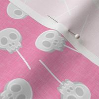 skull lollipops - pink - LAD22