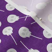 skull lollipops - dark purple- LAD22