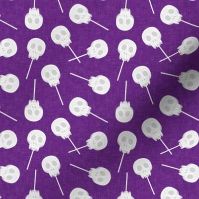 skull lollipops - dark purple- LAD22