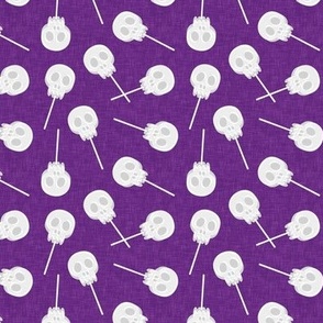 skull lollipops - dark purple- LAD22