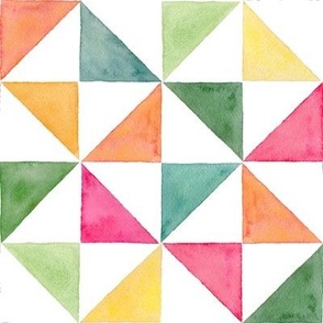 Geometric Summer Triangles - Angelina Maria Designs