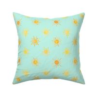 Summer Sunshine on Aqua - Angelina Maria Designs