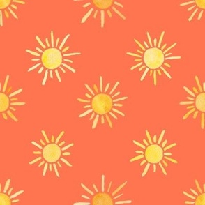 Summer Sunshine on Orange  - Angelina Maria Designs