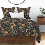 Marigold Love (charcoal/orange) JUMBO