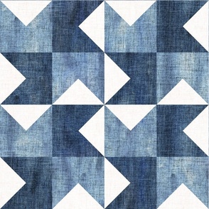 Cheater Quilt 6 Denim LARGE