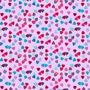 paper heart sprinkles - pink
