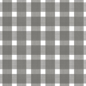 gingham large - charcoal