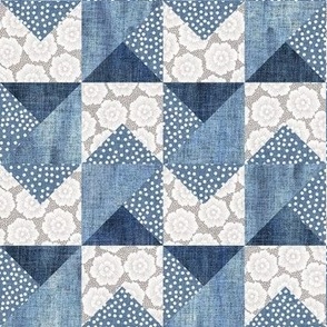 Cheater Quilt 6 Slate SMALL