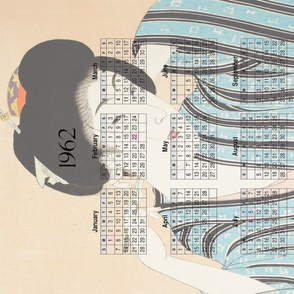 1962 Calendar - Geisha