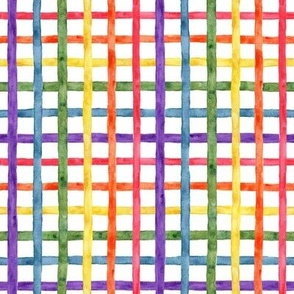 Watercolor Rainbow Grid - Angelina Maria Designs