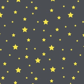 Yellow stars in the night - Large scale