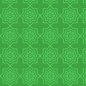 Geometric Pattern: Mahsa: Emerald Light