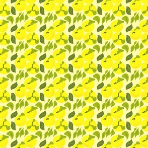 Modern Lemon Yellow Yuzu Tropical Fruit