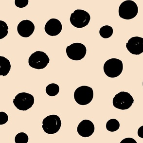 Polka Dots Black Off-White
